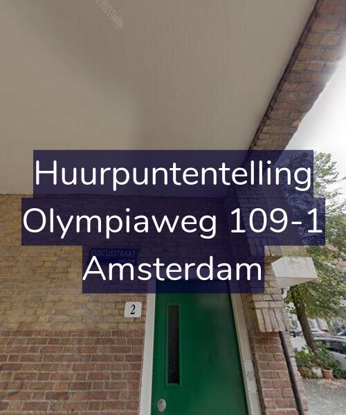 Foto gevel Huurpuntentelling voor Olympiaweg 109-1, Amsterdam