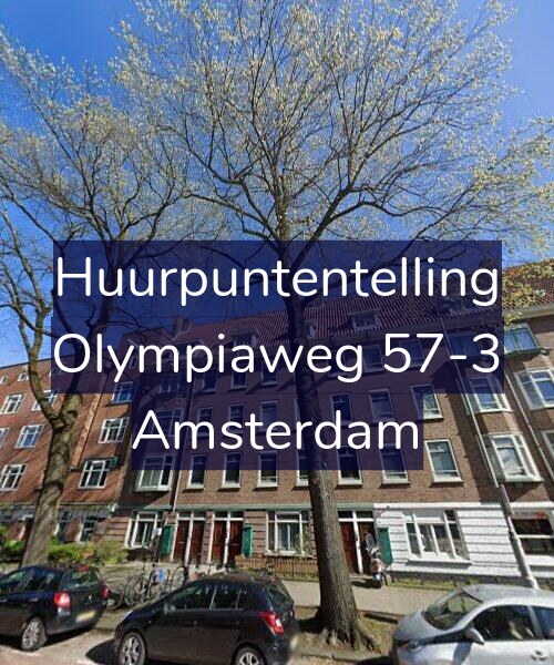 Foto gevel Huurpuntentelling voor Olympiaweg 57-3, Amsterdam
