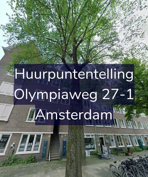 Foto gevel Huurpuntentelling voor Olympiaweg 27-1, Amsterdam