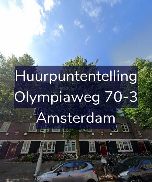 Foto gevel Huurpuntentelling voor Olympiaweg 70-3, Amsterdam