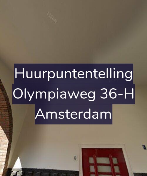 Foto gevel Huurpuntentelling voor Olympiaweg 36-H, Amsterdam