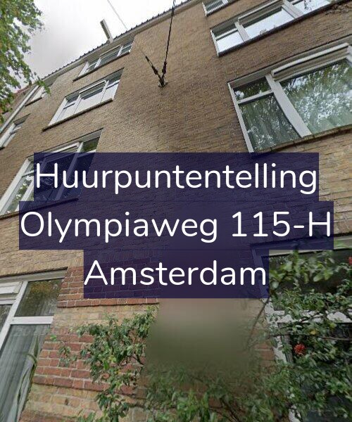 Foto gevel Huurpuntentelling voor Olympiaweg 115-H, Amsterdam