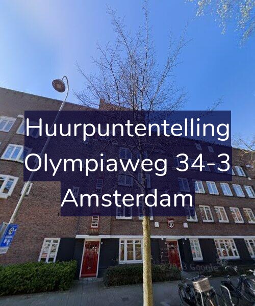 Foto gevel Huurpuntentelling voor Olympiaweg 34-3, Amsterdam