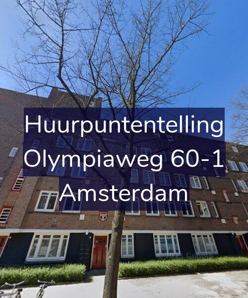 Foto gevel Huurpuntentelling voor Olympiaweg 60-1, Amsterdam
