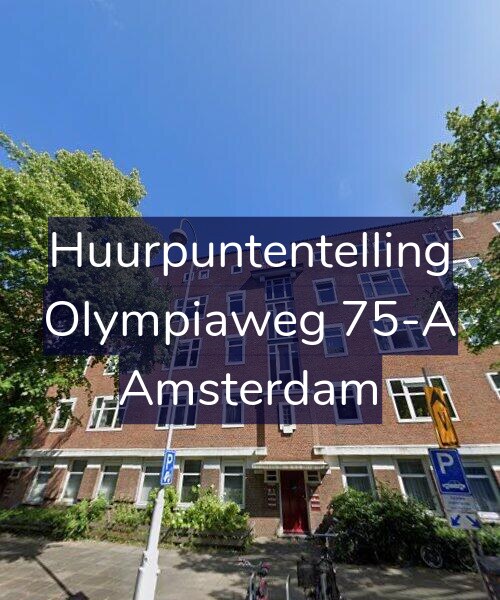 Foto gevel Huurpuntentelling voor Olympiaweg 75-A, Amsterdam