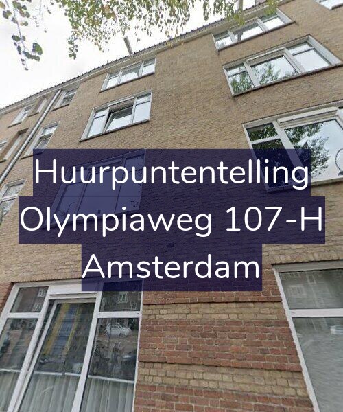 Foto gevel Huurpuntentelling voor Olympiaweg 107-H, Amsterdam