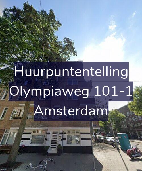 Foto gevel Huurpuntentelling voor Olympiaweg 101-1, Amsterdam