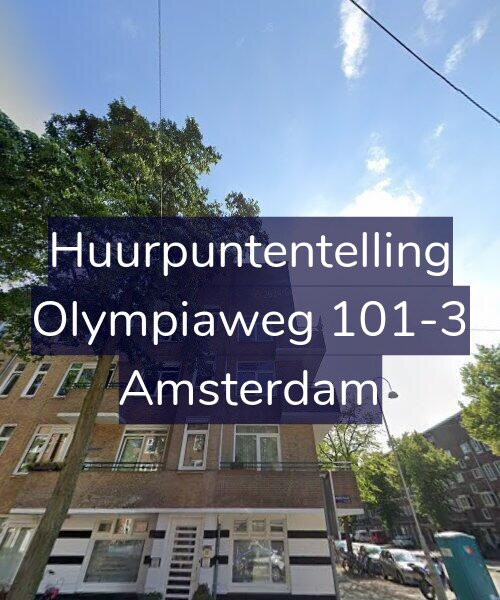 Foto gevel Huurpuntentelling voor Olympiaweg 101-3, Amsterdam