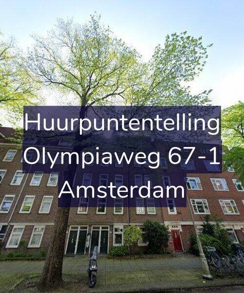 Foto gevel Huurpuntentelling voor Olympiaweg 67-1, Amsterdam