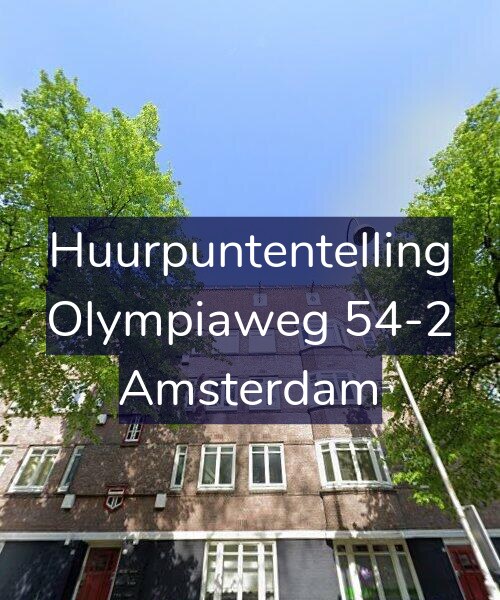 Foto gevel Huurpuntentelling voor Olympiaweg 54-2, Amsterdam
