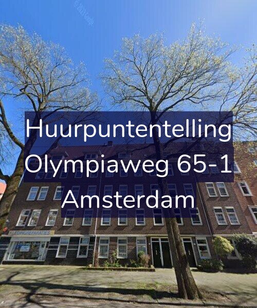 Foto gevel Huurpuntentelling voor Olympiaweg 65-1, Amsterdam