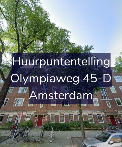 Foto gevel Huurpuntentelling voor Olympiaweg 45-D, Amsterdam