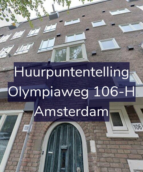 Foto gevel Huurpuntentelling voor Olympiaweg 106-H, Amsterdam
