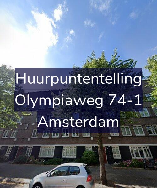 Foto gevel Huurpuntentelling voor Olympiaweg 74-1, Amsterdam