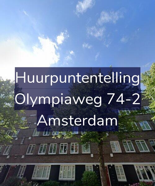 Foto gevel Huurpuntentelling voor Olympiaweg 74-2, Amsterdam
