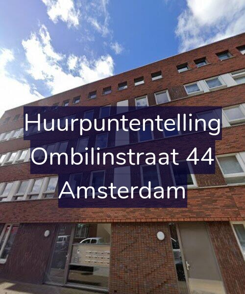 Foto gevel Huurpuntentelling voor Ombilinstraat 44, Amsterdam