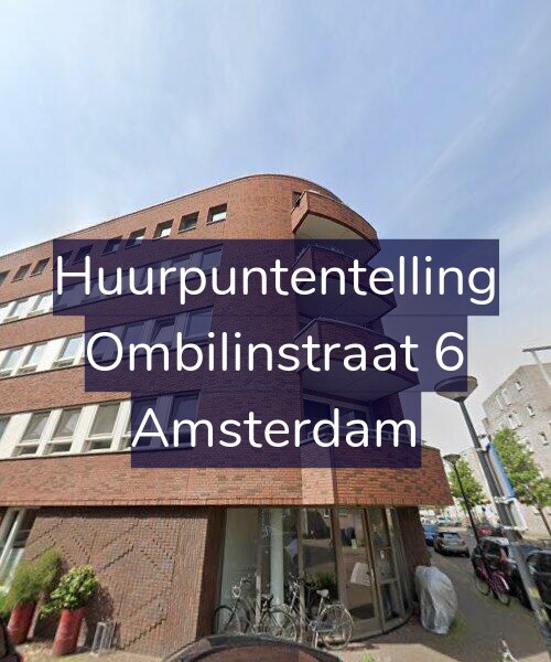 Foto gevel Huurpuntentelling voor Ombilinstraat 6, Amsterdam