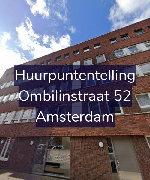 Foto gevel Huurpuntentelling voor Ombilinstraat 52, Amsterdam