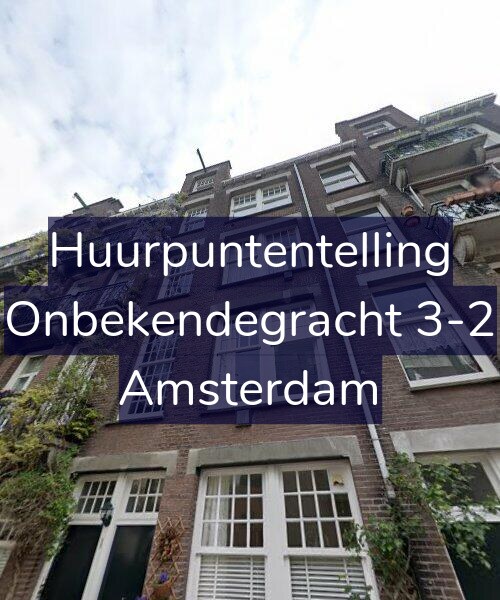 Foto gevel Huurpuntentelling voor Onbekendegracht 3-2, Amsterdam