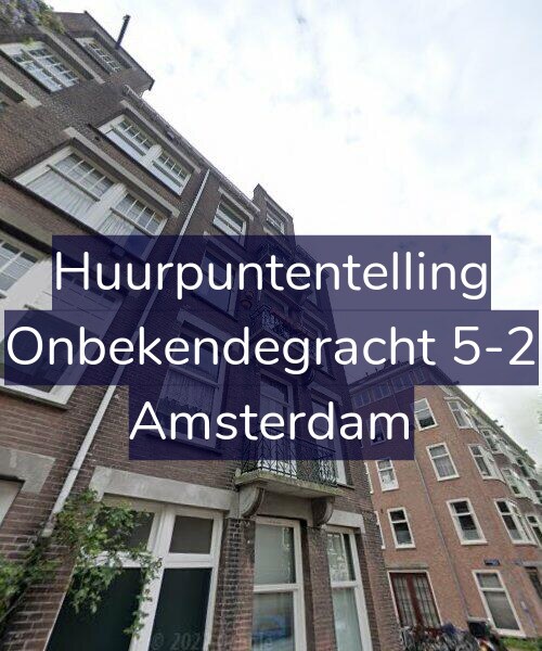 Foto gevel Huurpuntentelling voor Onbekendegracht 5-2, Amsterdam