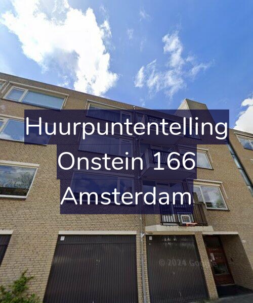 Foto gevel Huurpuntentelling voor Onstein 166, Amsterdam