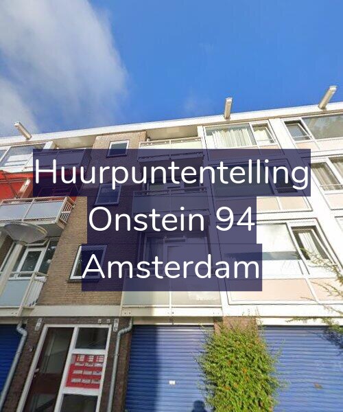 Foto gevel Huurpuntentelling voor Onstein 94, Amsterdam