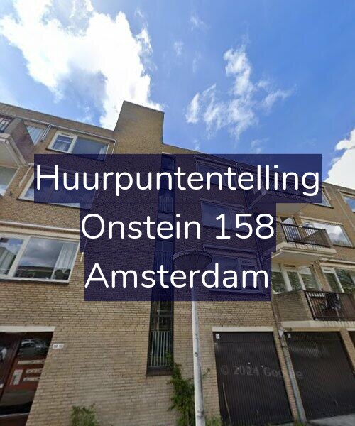 Foto gevel Huurpuntentelling voor Onstein 158, Amsterdam