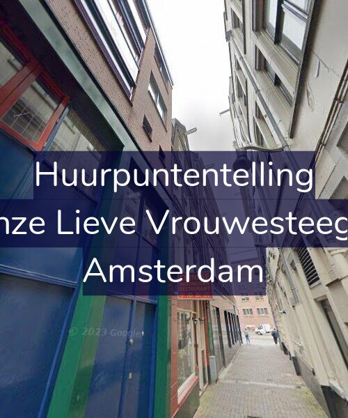 Foto gevel Huurpuntentelling voor Onze Lieve Vrouwesteeg 6, Amsterdam