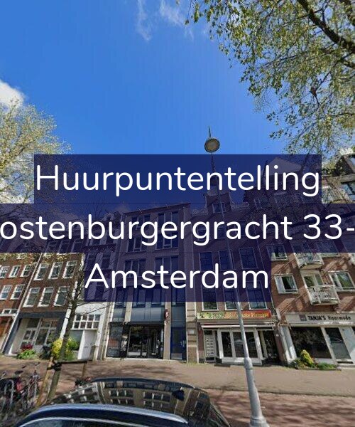 Foto gevel Huurpuntentelling voor Oostenburgergracht 33-C, Amsterdam