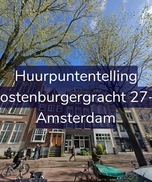 Foto gevel Huurpuntentelling voor Oostenburgergracht 27-1, Amsterdam