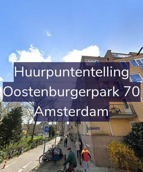 Foto gevel Huurpuntentelling voor Oostenburgerpark 70, Amsterdam