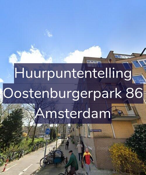 Foto gevel Huurpuntentelling voor Oostenburgerpark 86, Amsterdam
