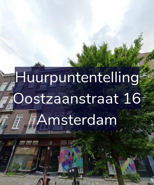 Foto gevel Huurpuntentelling voor Oostzaanstraat 16, Amsterdam