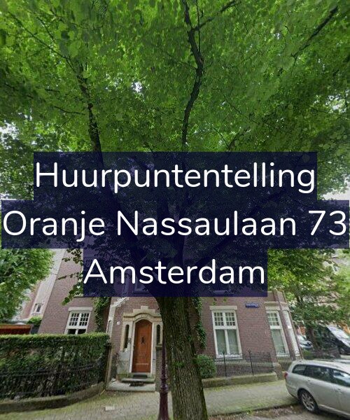 Foto gevel Huurpuntentelling voor Oranje Nassaulaan 73, Amsterdam
