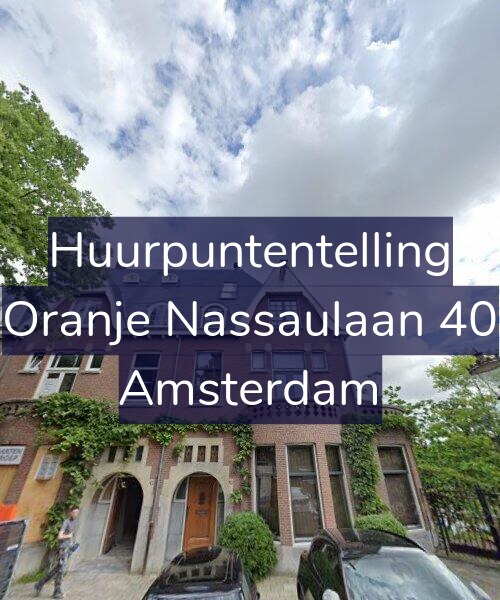 Foto gevel Huurpuntentelling voor Oranje Nassaulaan 40, Amsterdam