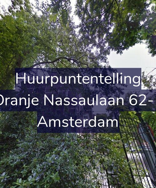 Foto gevel Huurpuntentelling voor Oranje Nassaulaan 62-1, Amsterdam