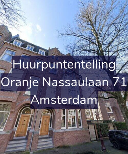 Foto gevel Huurpuntentelling voor Oranje Nassaulaan 71, Amsterdam