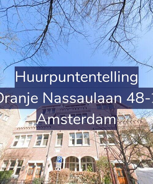 Foto gevel Huurpuntentelling voor Oranje Nassaulaan 48-2, Amsterdam