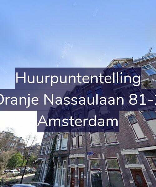 Foto gevel Huurpuntentelling voor Oranje Nassaulaan 81-2, Amsterdam