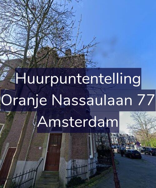 Foto gevel Huurpuntentelling voor Oranje Nassaulaan 77, Amsterdam