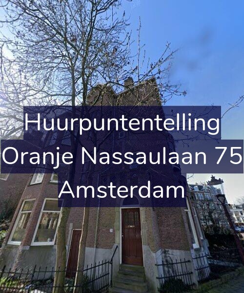 Foto gevel Huurpuntentelling voor Oranje Nassaulaan 75, Amsterdam