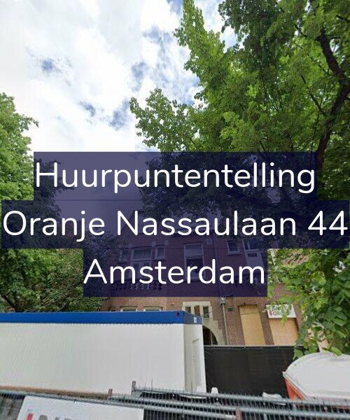Foto gevel Huurpuntentelling voor Oranje Nassaulaan 44, Amsterdam