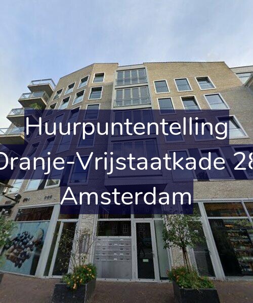 Foto gevel Huurpuntentelling voor Oranje-Vrijstaatkade 28, Amsterdam