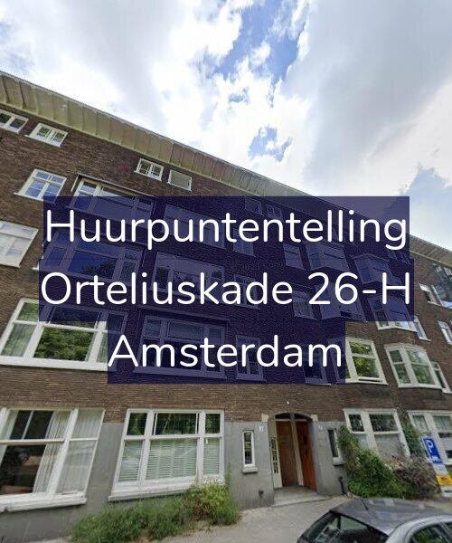 Foto gevel Huurpuntentelling voor Orteliuskade 26-H, Amsterdam