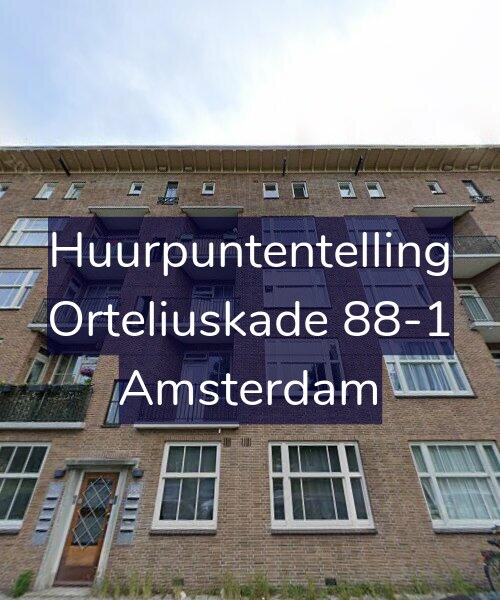 Foto gevel Huurpuntentelling voor Orteliuskade 88-1, Amsterdam