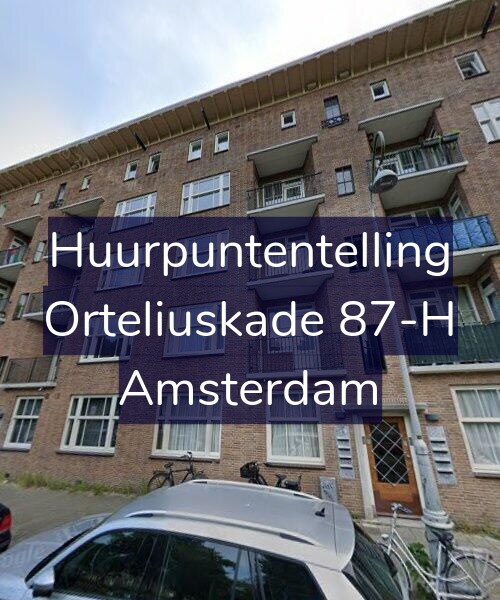 Foto gevel Huurpuntentelling voor Orteliuskade 87-H, Amsterdam