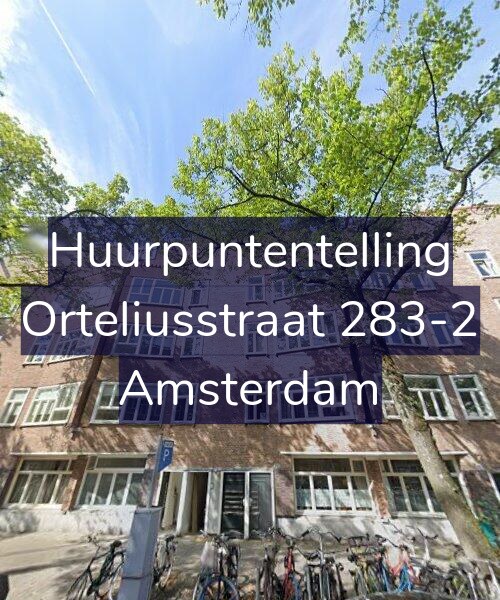 Foto gevel Huurpuntentelling voor Orteliusstraat 283-2, Amsterdam