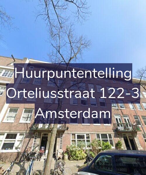 Foto gevel Huurpuntentelling voor Orteliusstraat 122-3, Amsterdam