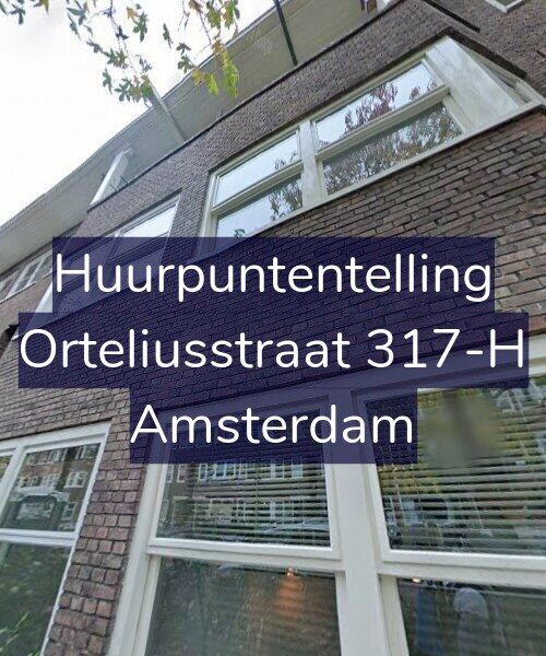 Foto gevel Huurpuntentelling voor Orteliusstraat 317-H, Amsterdam