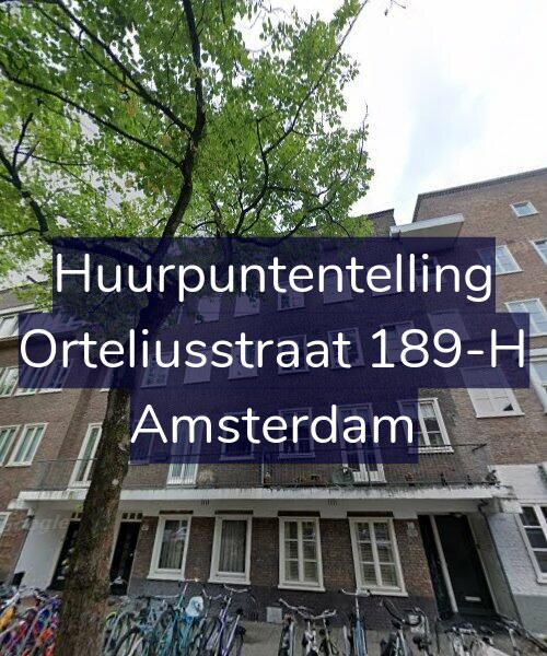 Foto gevel Huurpuntentelling voor Orteliusstraat 189-H, Amsterdam